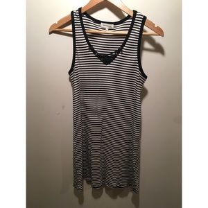Black and ivory striped Cross cross dress